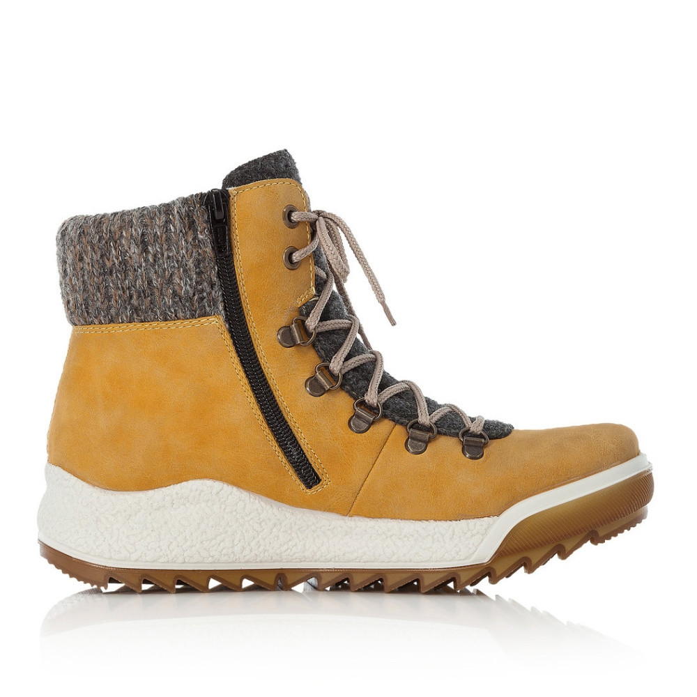 detail Dámská kotníková obuv RIEKER Y4730-68 žlutá W2