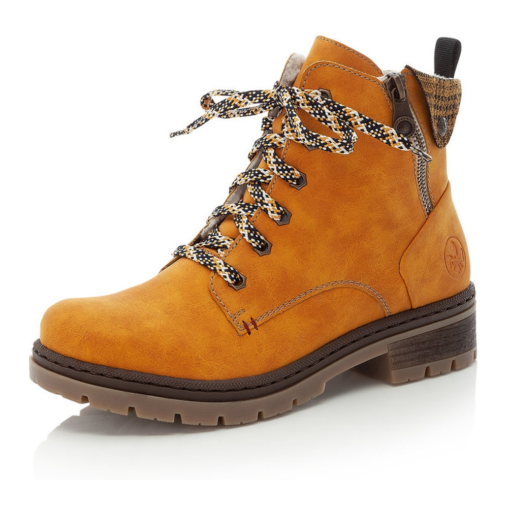 detail Dámská kotníková obuv RIEKER Y7444-69 žlutá W0