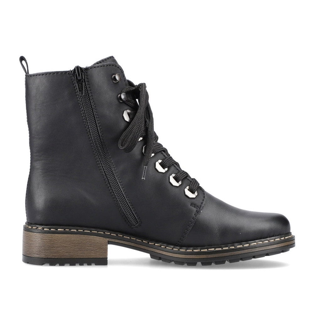 detail Dámska členková obuv RIEKER Z6810-00 čierna W4