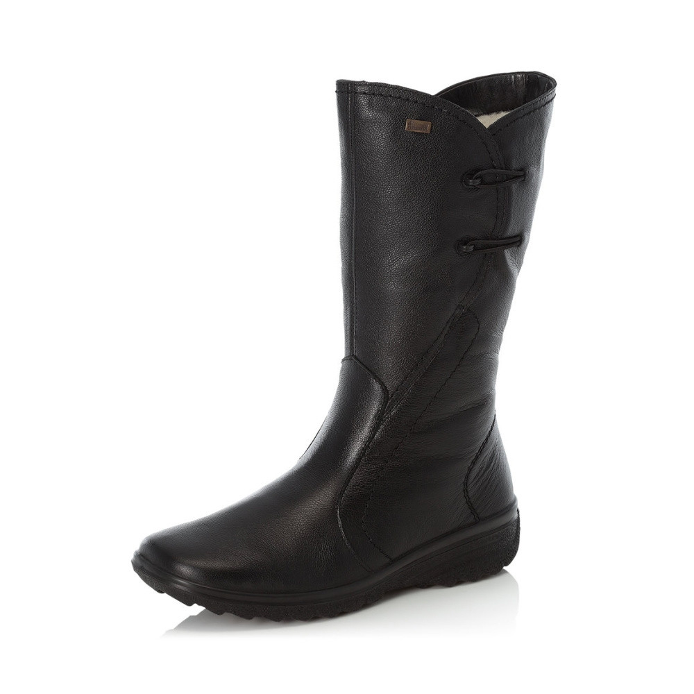 detail Dámské kozačky RIEKER Z7063-00 černá W1