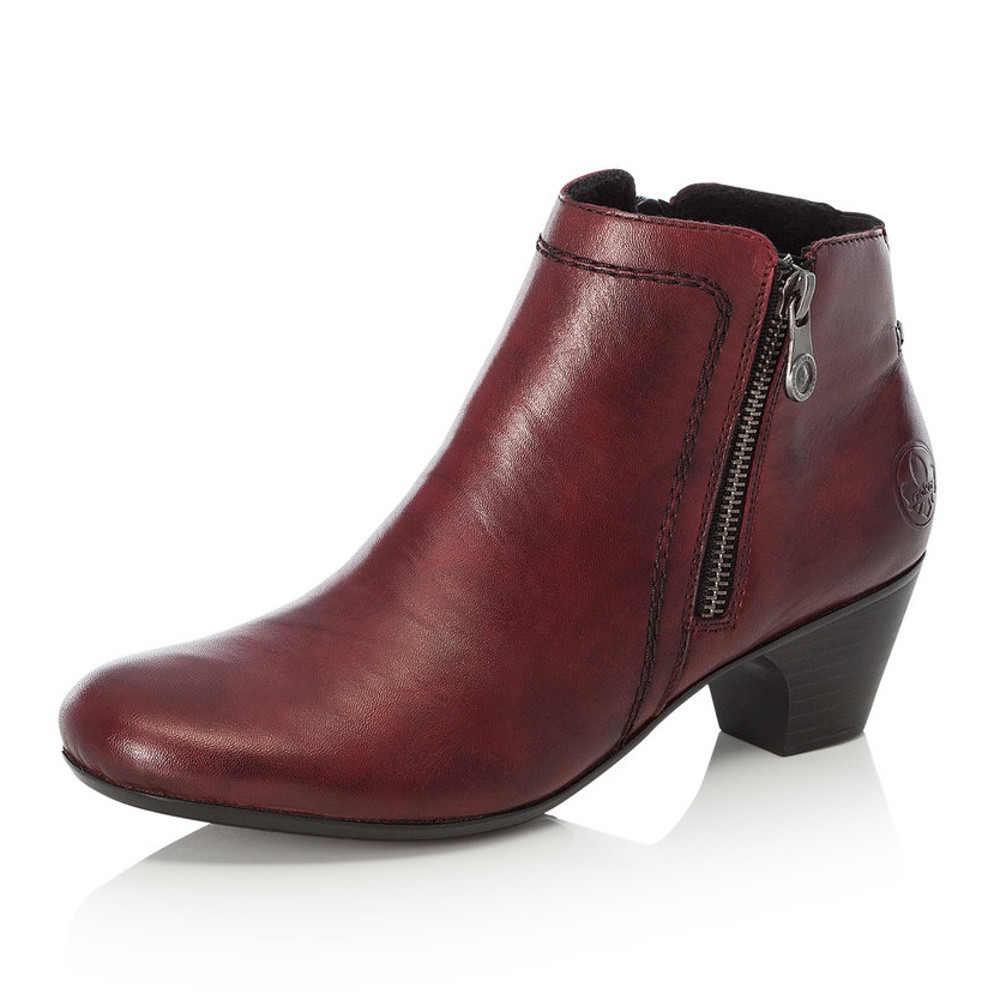 detail Dámská kotníková obuv RIEKER 70551-33 červená W0