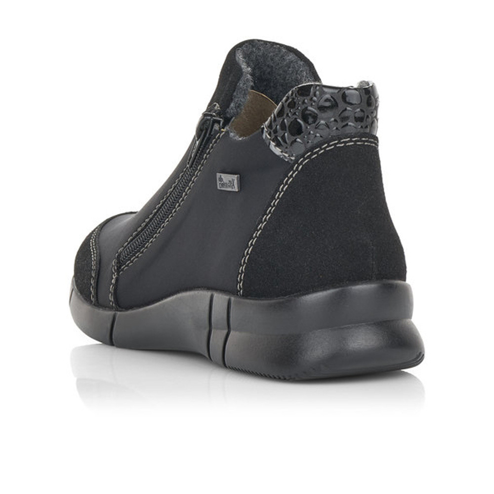 detail Dámska členková obuv RIEKER N2192-00 čierna W0