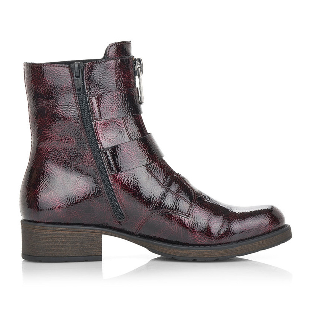 detail Dámská kotníková obuv RIEKER Z9554-35 červená W0