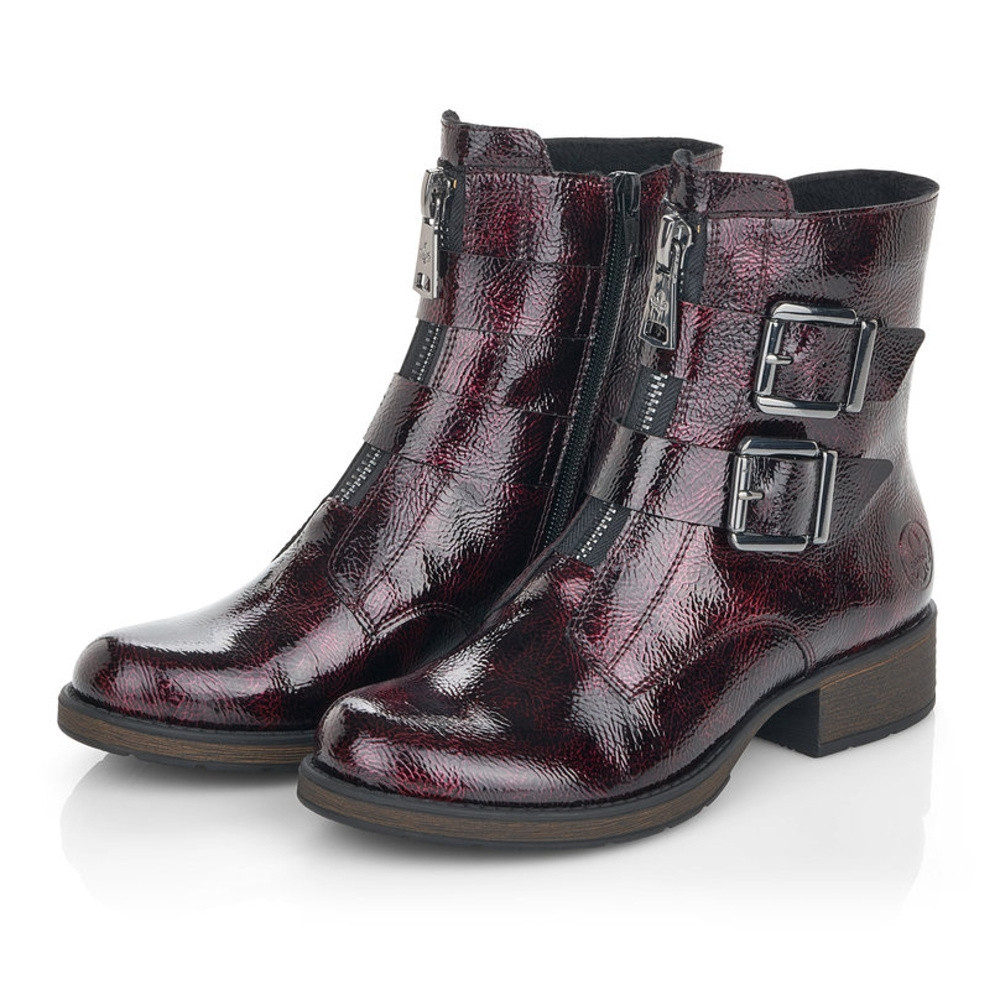 detail Dámská kotníková obuv RIEKER Z9554-35 červená W0