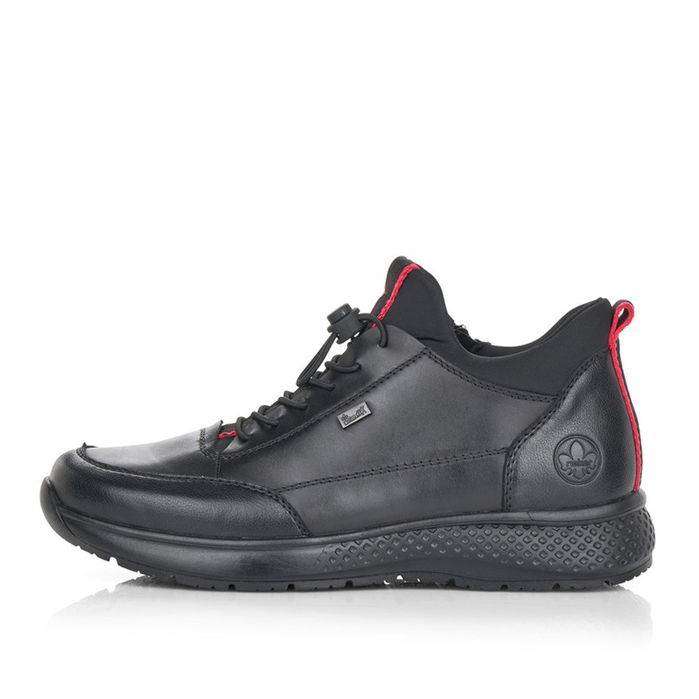 detail Pánska členková obuv RIEKER B7693-00 čierna W0