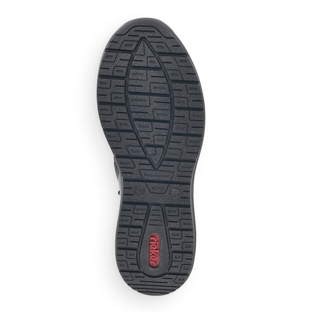 detail Pánska členková obuv RIEKER B7693-00 čierna W0