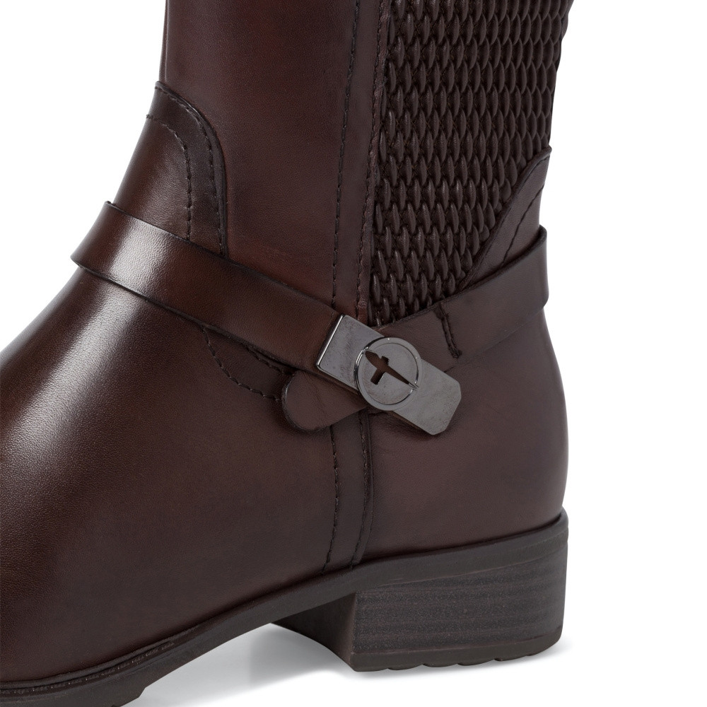 detail Dámské kozačky TAMARIS TAM-10301397-W1 hnědá