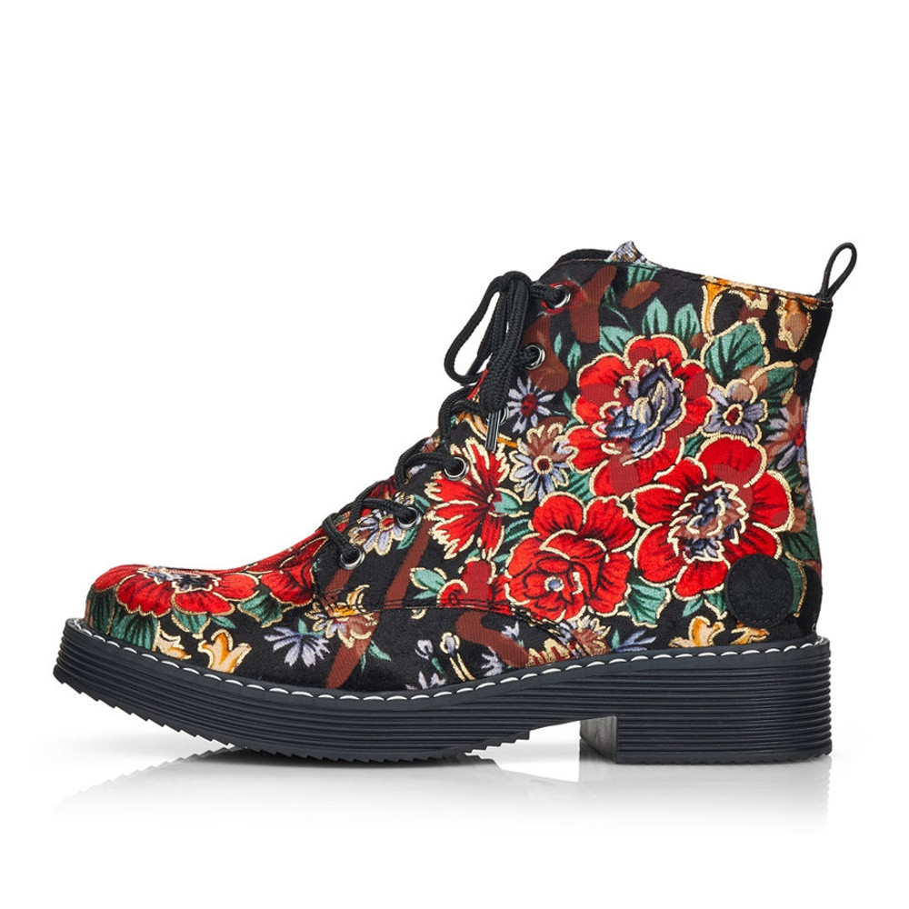 detail Dámska členková obuv RIEKER 70010-90 multicolor W1
