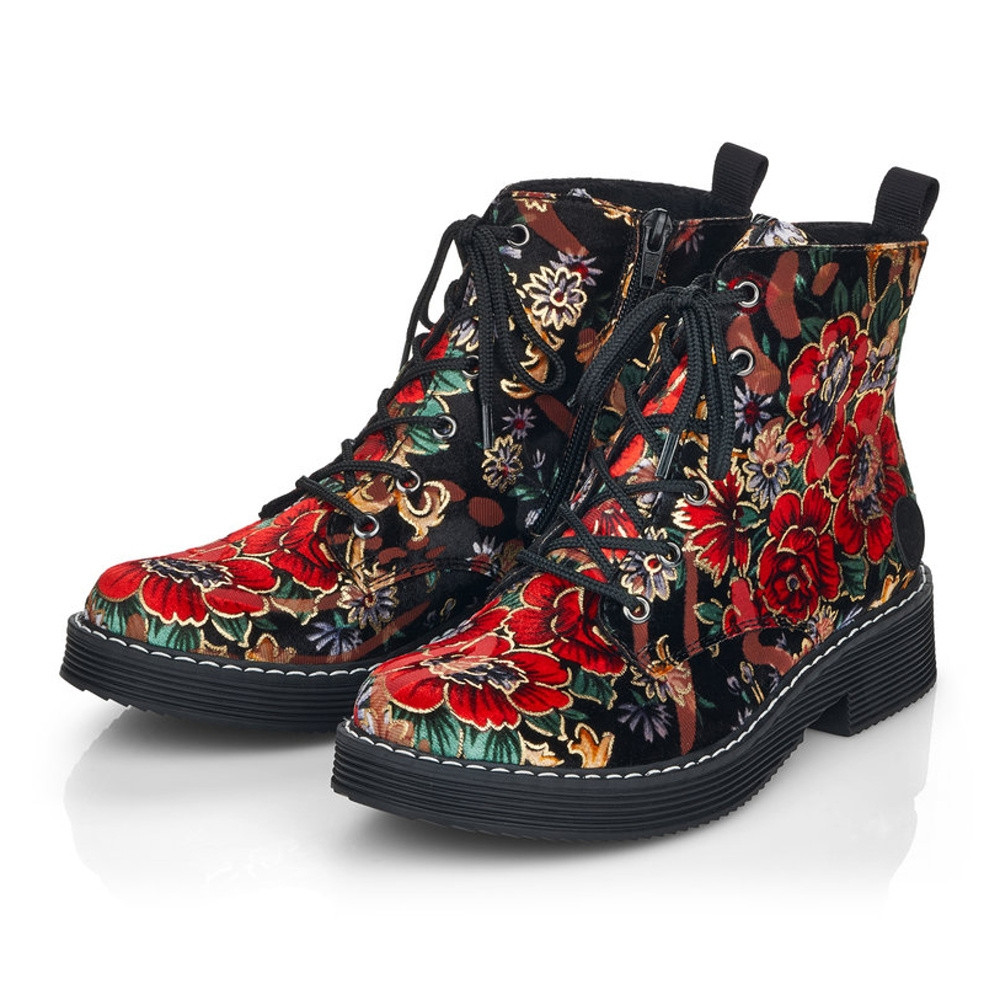detail Dámska členková obuv RIEKER 70010-90 multicolor W1