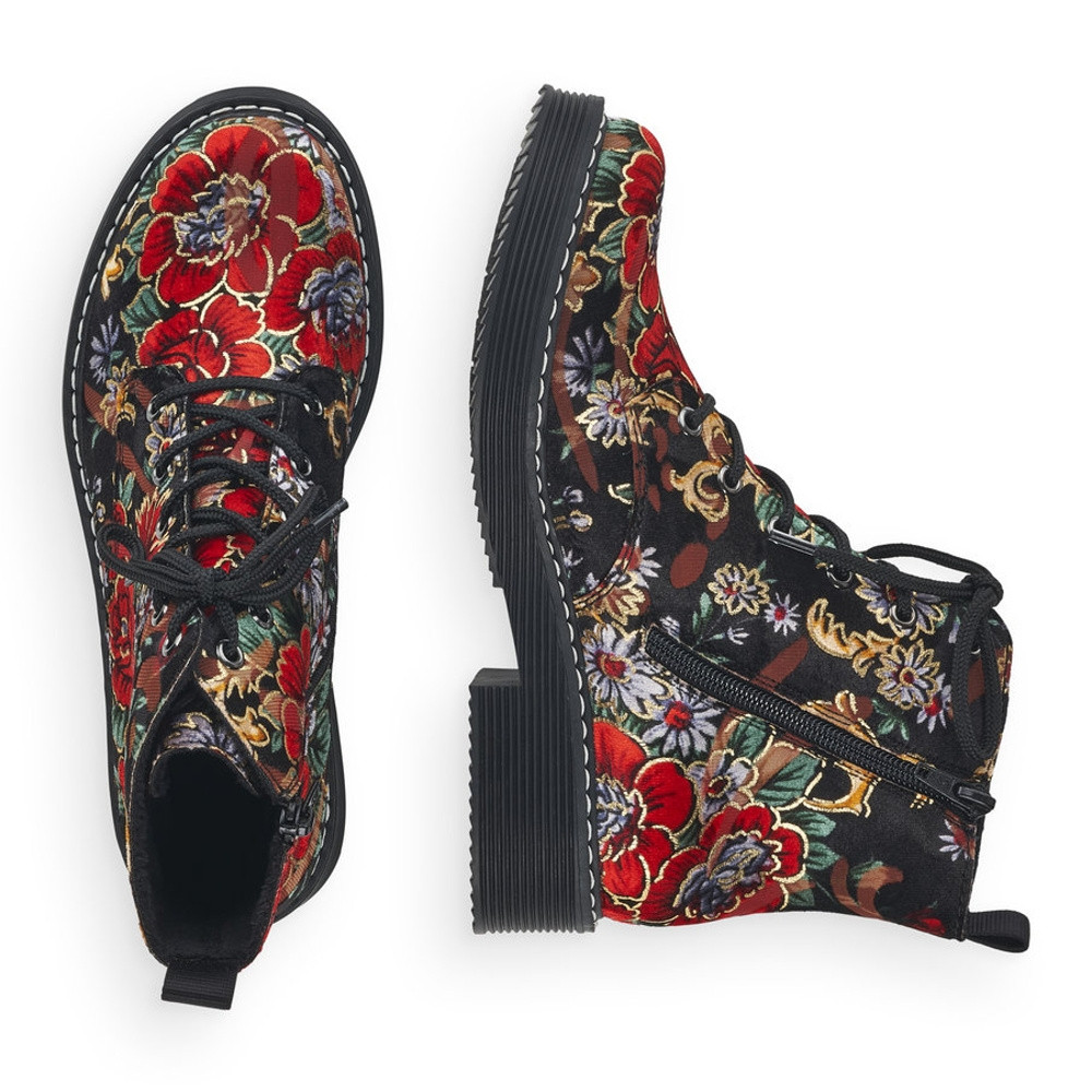 detail Dámska členková obuv RIEKER 70010-90 multicolor W1