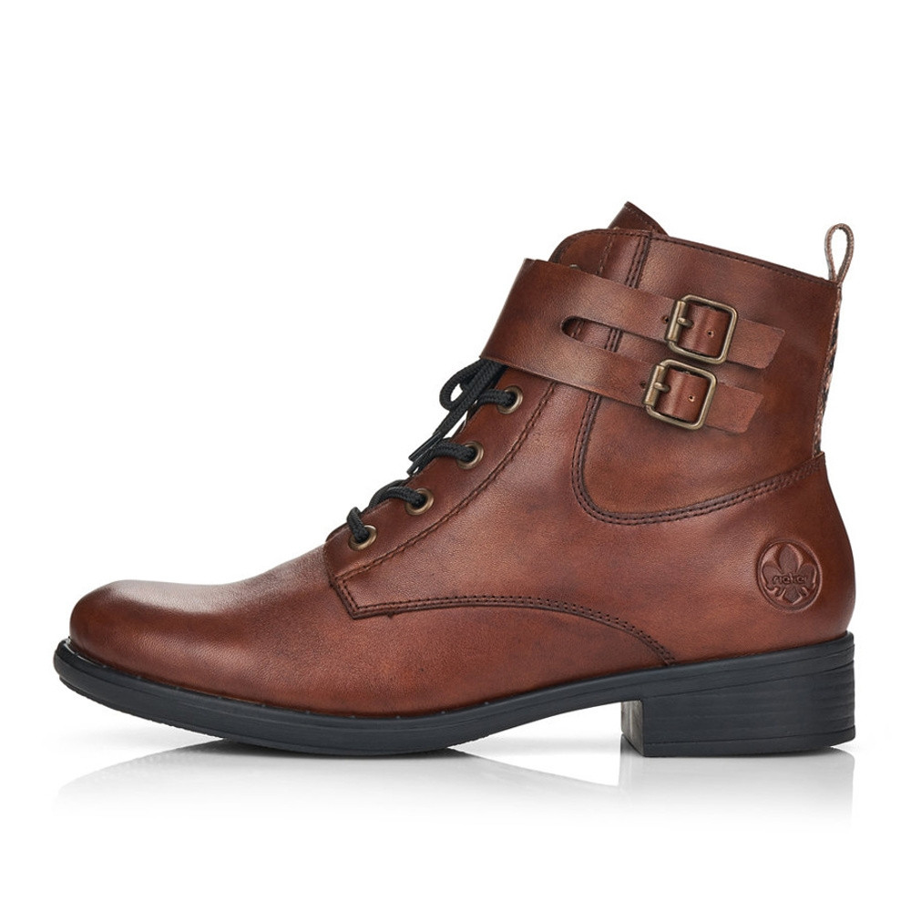 detail Dámská kotníková obuv RIEKER 77824-25 hnědá W1