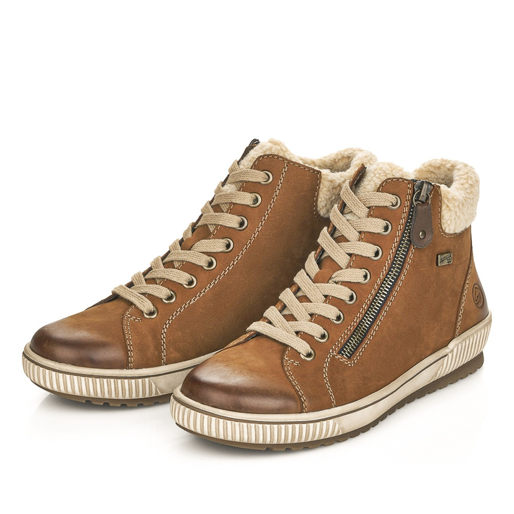 detail Dámská kotníková obuv REMONTE D0770-22 hnědá W4