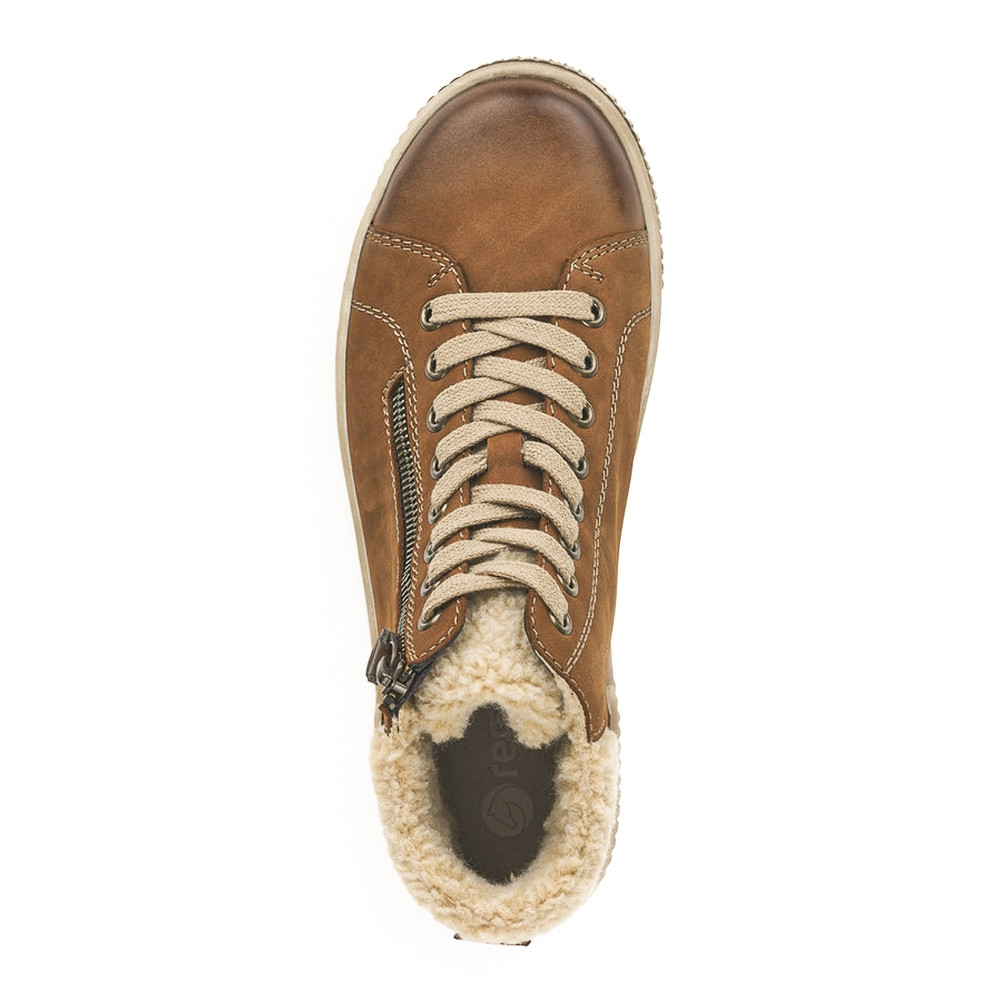 detail Dámská kotníková obuv REMONTE D0770-22 hnědá W4