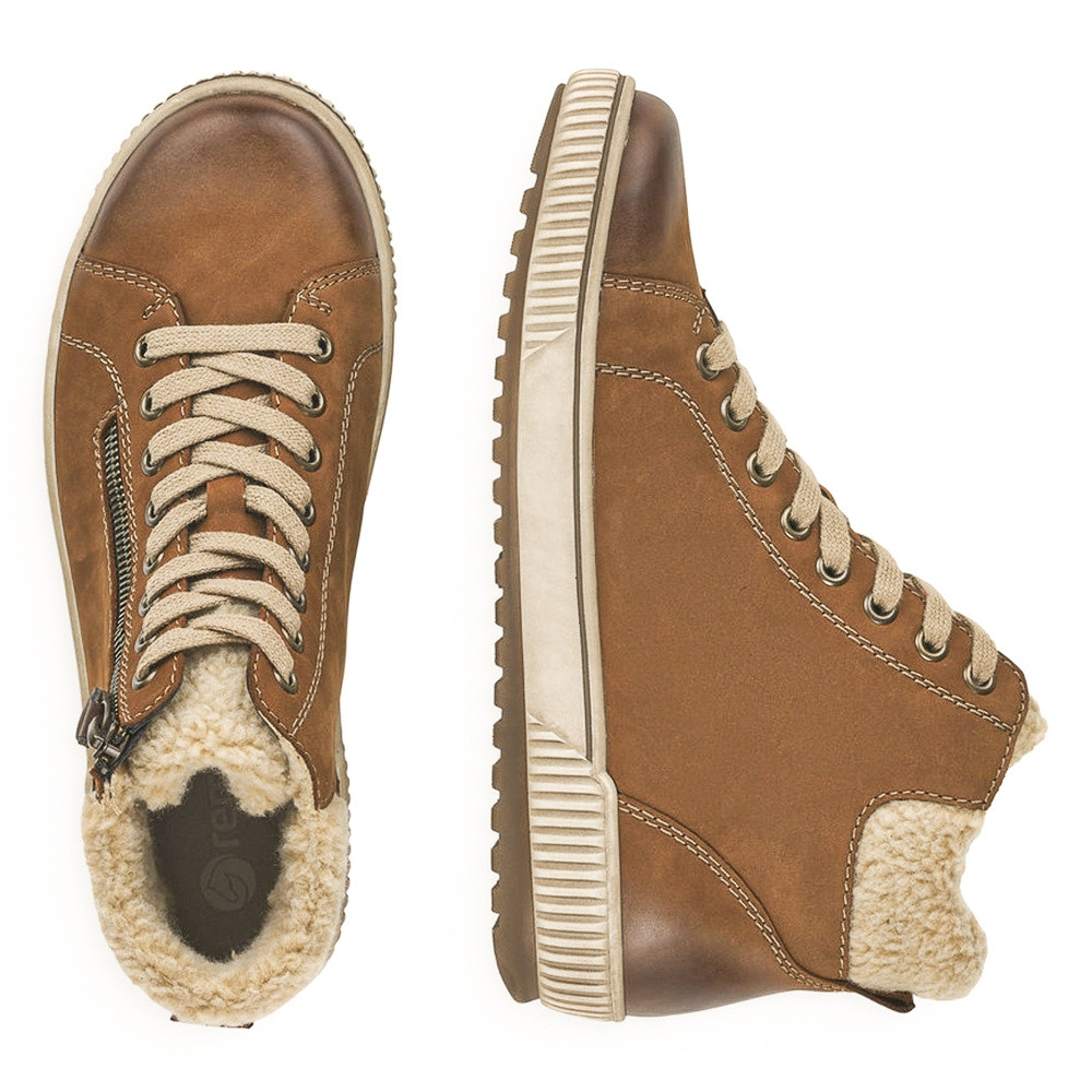 detail Dámská kotníková obuv REMONTE D0770-22 hnědá W4