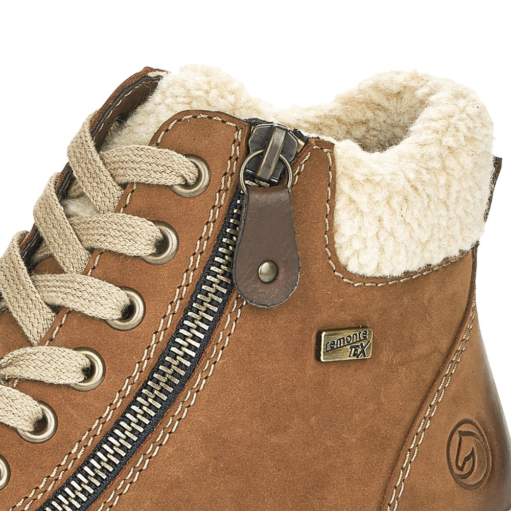 detail Dámská kotníková obuv REMONTE D0770-22 hnědá W4