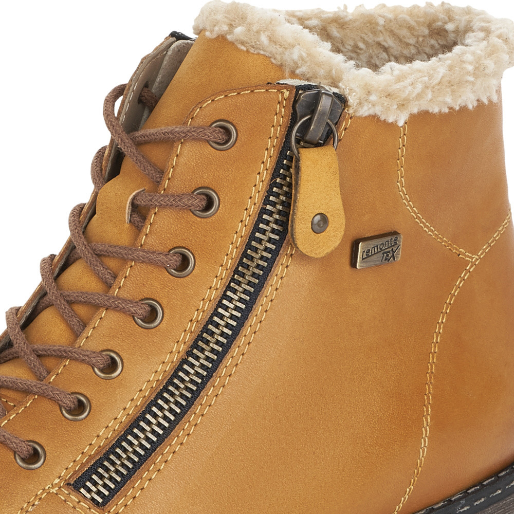 detail Dámská kotníková obuv REMONTE D4372-68 žlutá W2