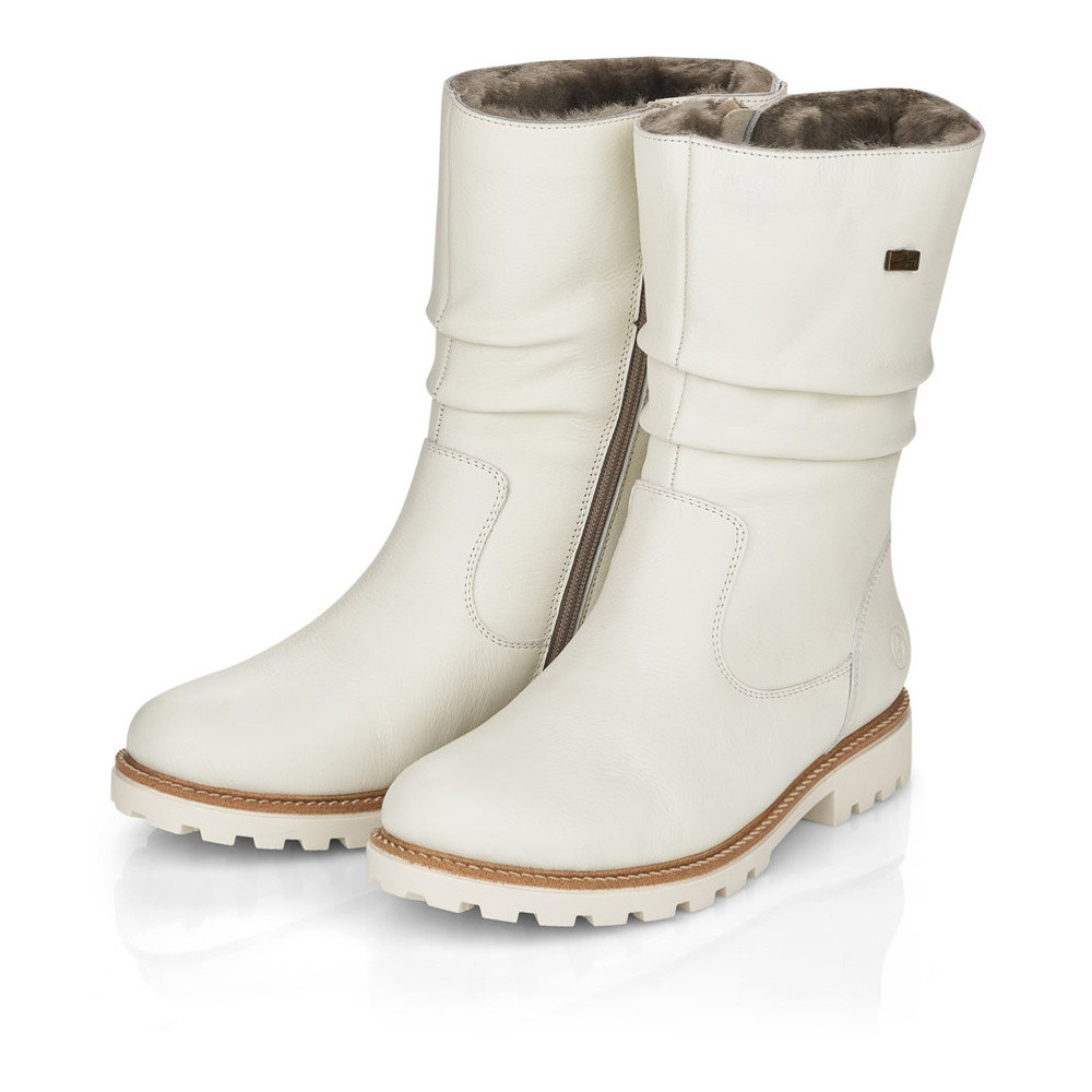 detail Dámská kotníková obuv REMONTE D8477-80 bílá W2