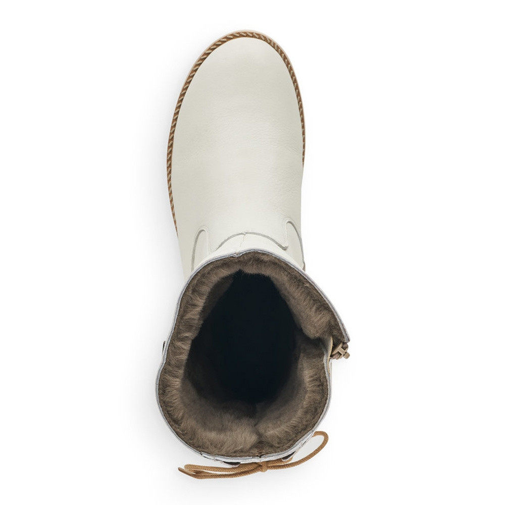 detail Dámská kotníková obuv REMONTE D8477-80 bílá W2