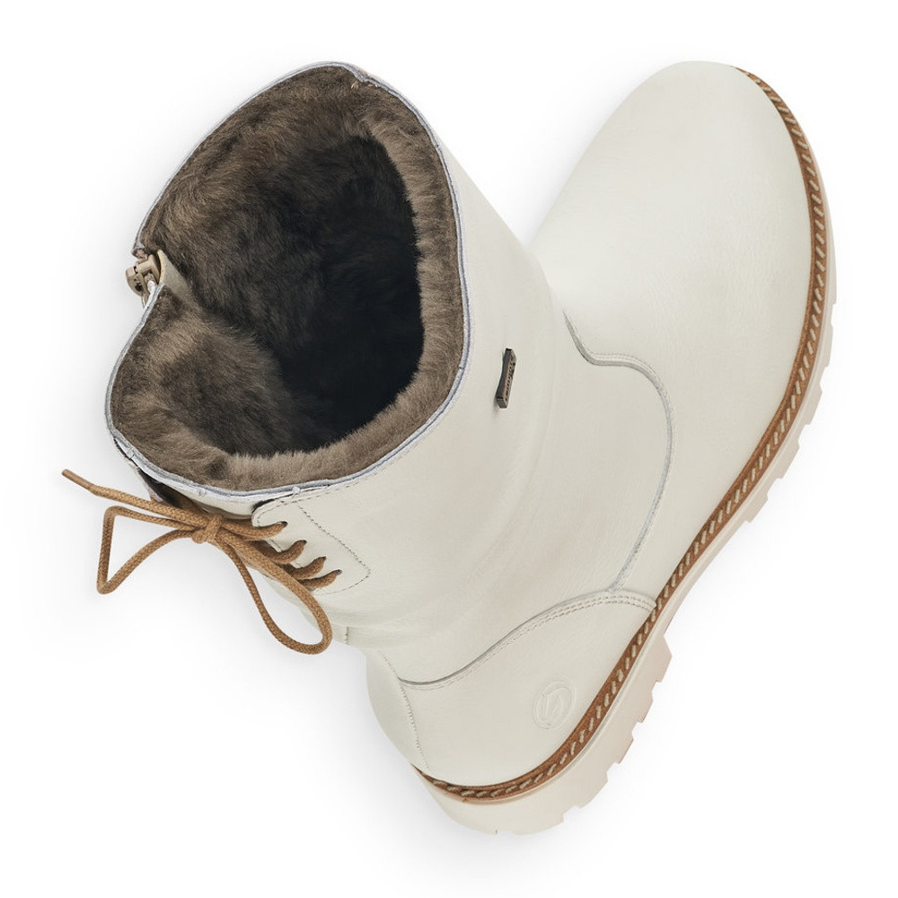 detail Dámská kotníková obuv REMONTE D8477-80 bílá W2