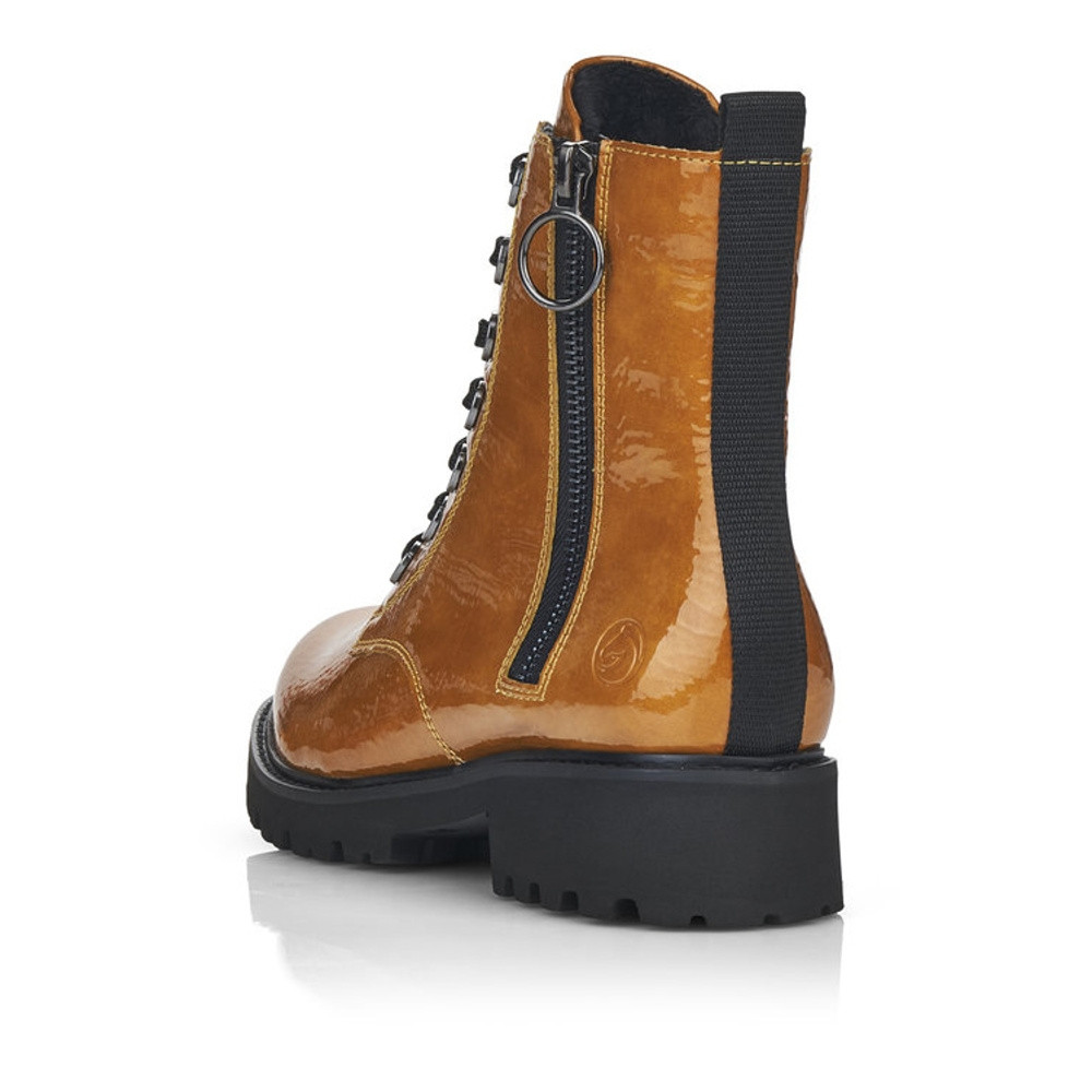 detail Dámská kotníková obuv REMONTE D8671-68 žlutá W2