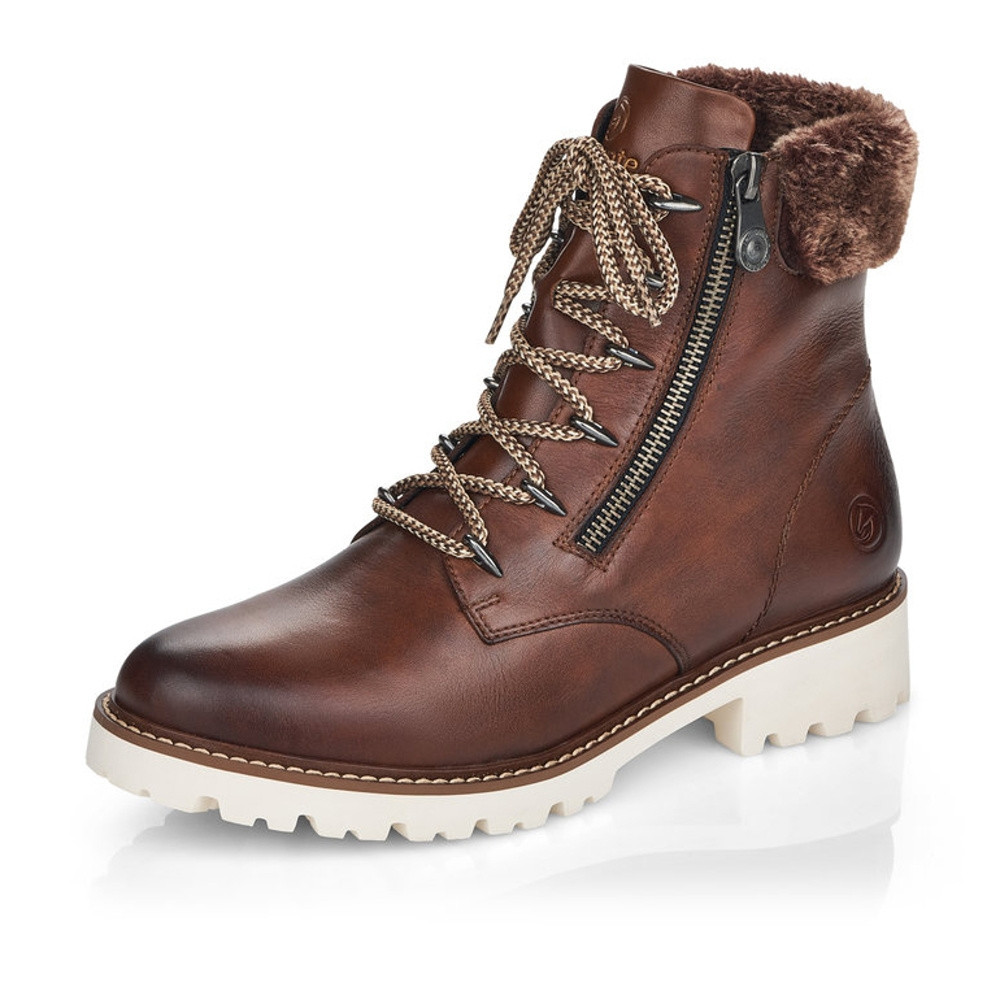 detail Dámská kotníková obuv REMONTE D8692-22 hnědá W1