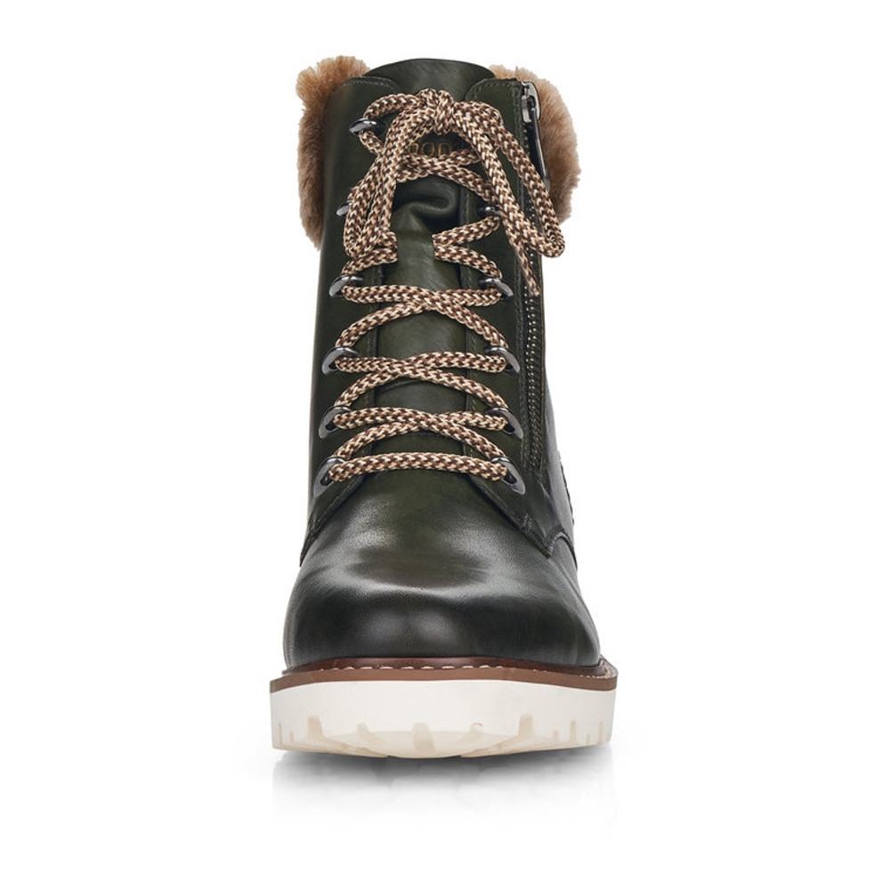 detail Dámská kotníková obuv REMONTE D8692-54 zelená W1