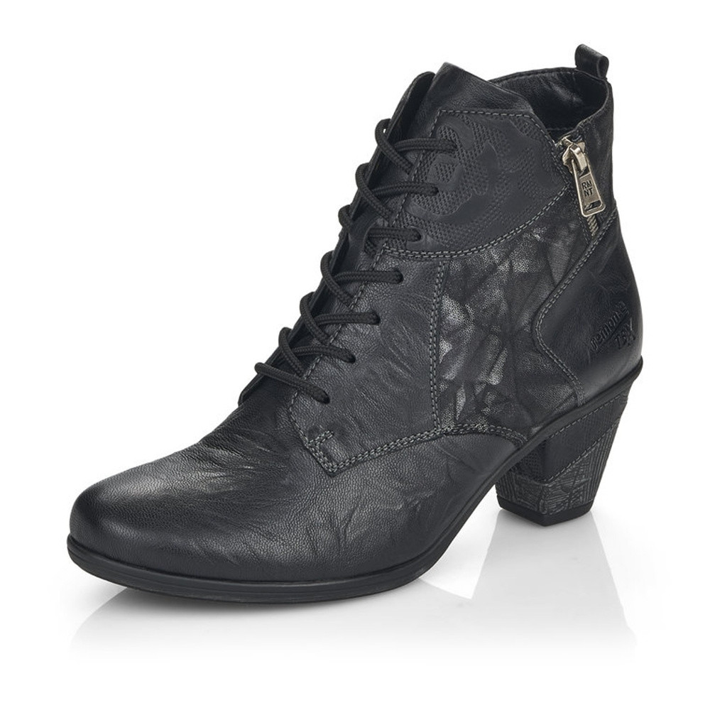 detail Dámská kotníková obuv REMONTE D8796-01 černá W1