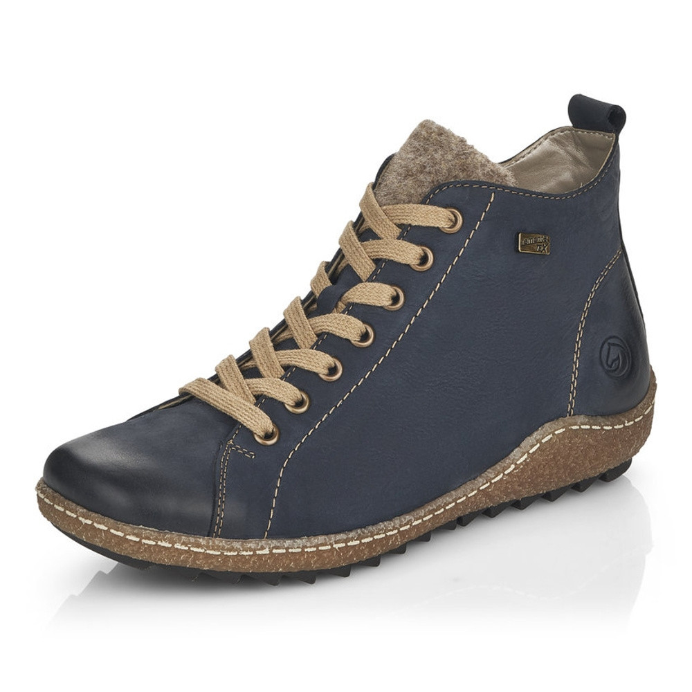 detail Dámská kotníková obuv REMONTE R4789-14 modrá W1