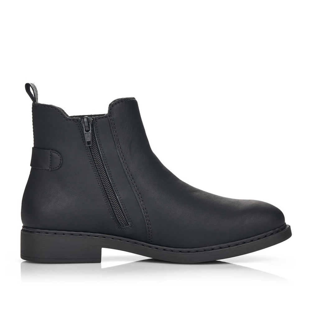 detail Dámska členková obuv RIEKER Z6161-00 čierna W1