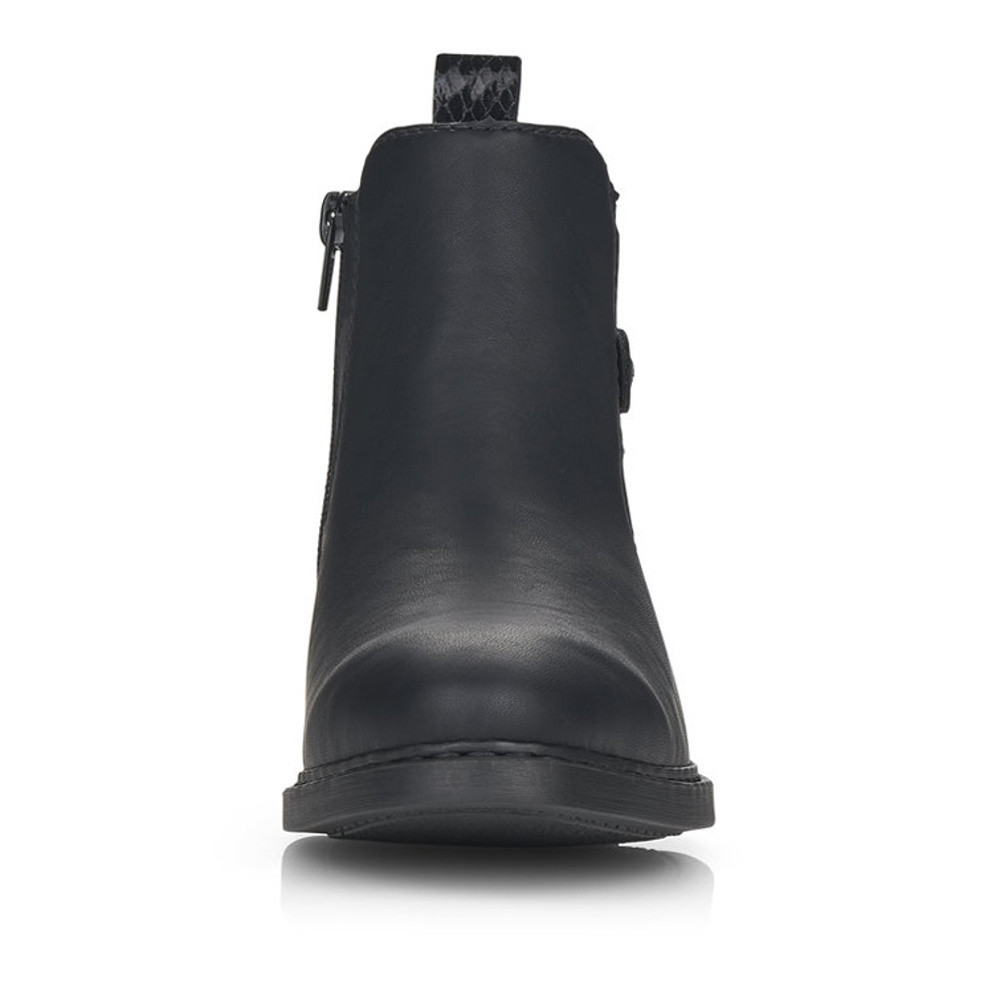 detail Dámska členková obuv RIEKER Z6161-00 čierna W1