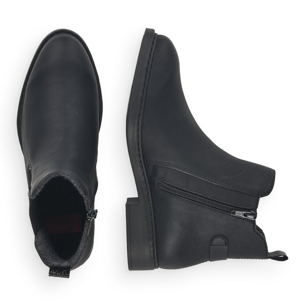 detail Dámska členková obuv RIEKER Z6161-00 čierna W1