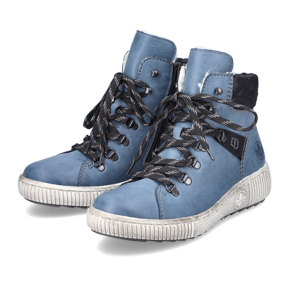 detail Dámská kotníková obuv RIEKER Z6639-14 modrá W1