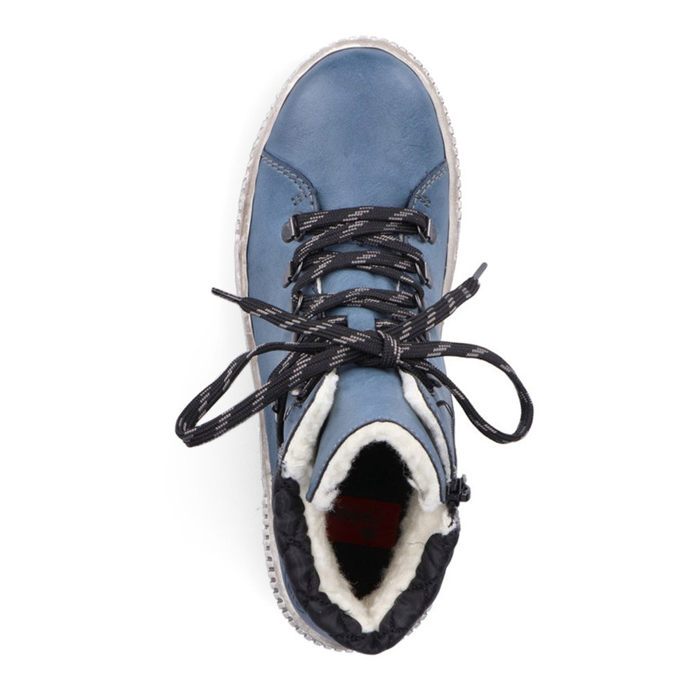 detail Dámská kotníková obuv RIEKER Z6639-14 modrá W1