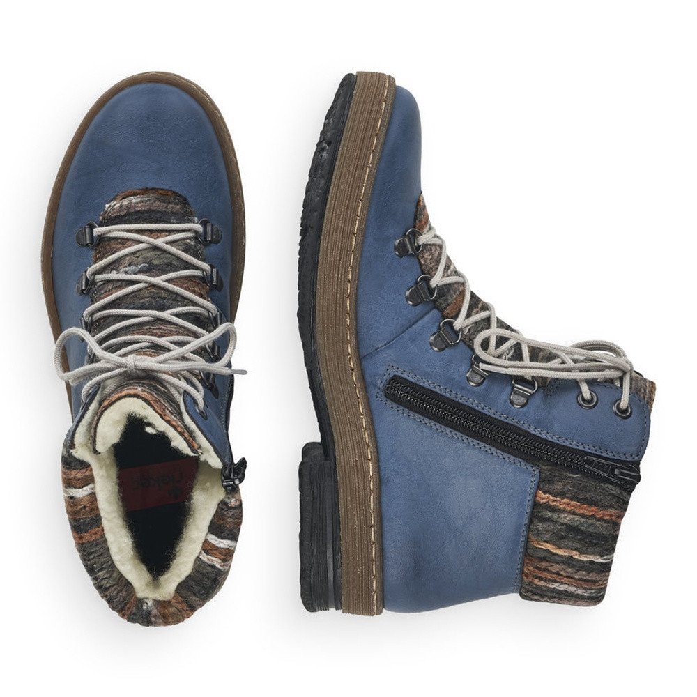 detail Dámská obuv RIEKER RIE-10301756-W2 modrá