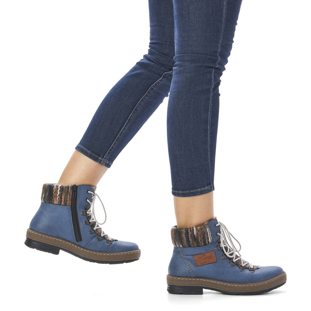 detail Dámská obuv RIEKER RIE-10301756-W2 modrá
