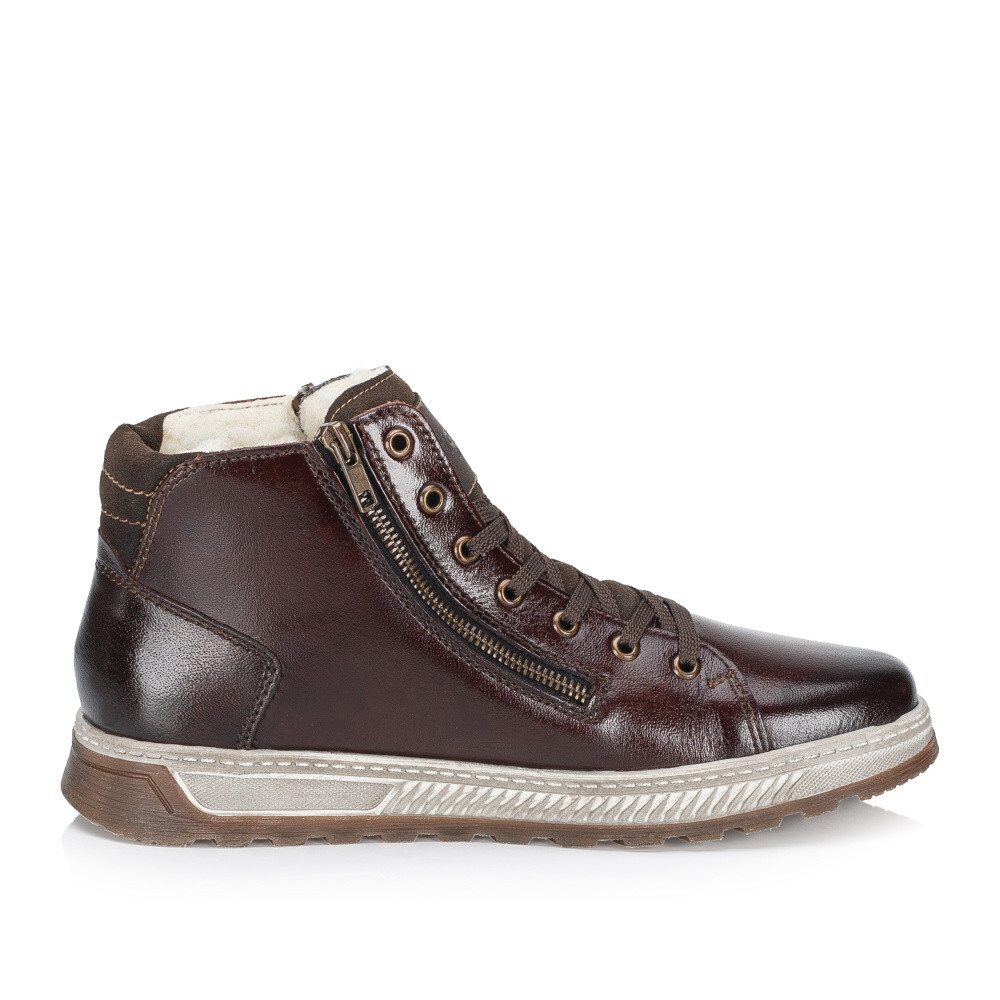 detail Pánská kotníková obuv RIEKER 37021-25 hnědá W4