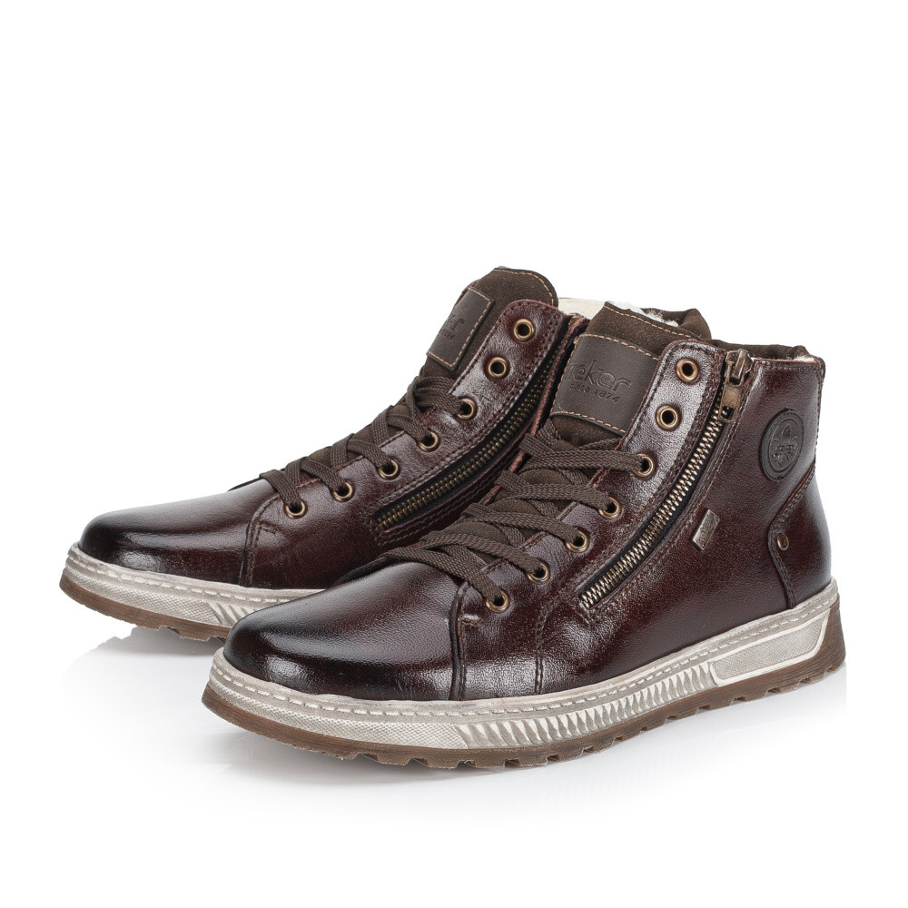 detail Pánská kotníková obuv RIEKER 37021-25 hnědá W4