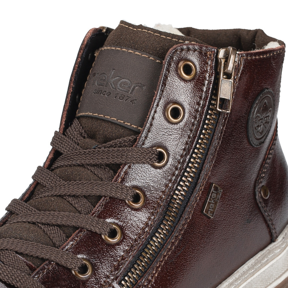 detail Pánská kotníková obuv RIEKER 37021-25 hnědá W4