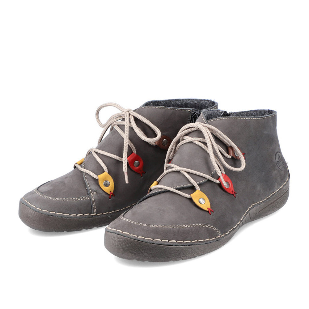 detail Dámská kotníková obuv RIEKER 52542-42 šedá W1