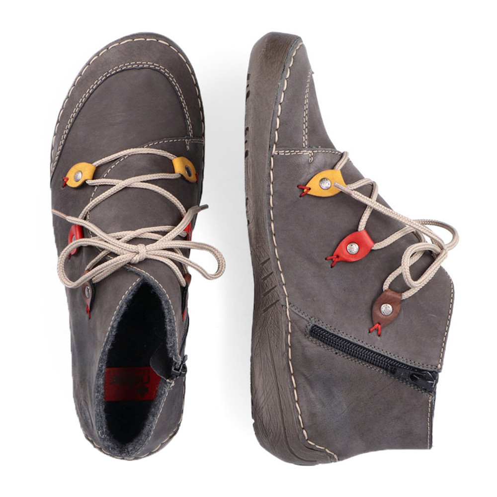 detail Dámská kotníková obuv RIEKER 52542-42 šedá W1