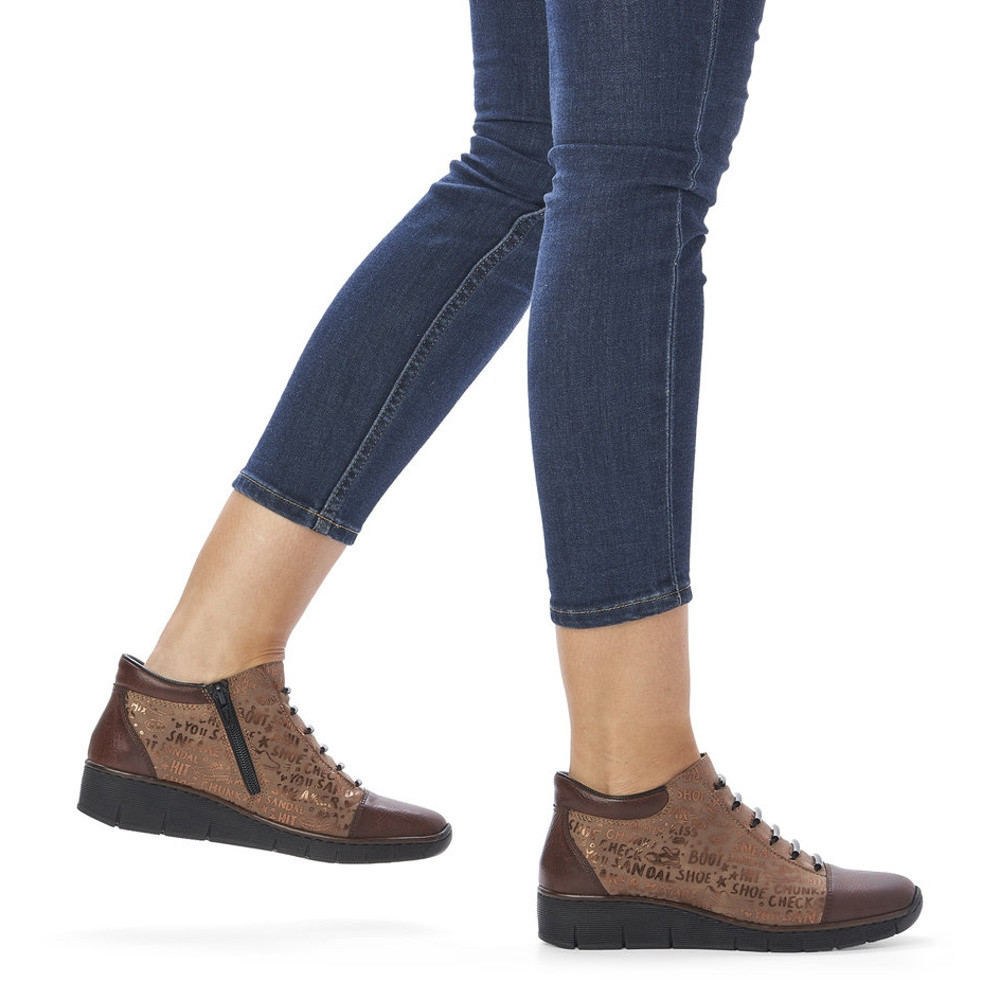 detail Dámská obuv RIEKER RIE-10301803-W1 hnědá