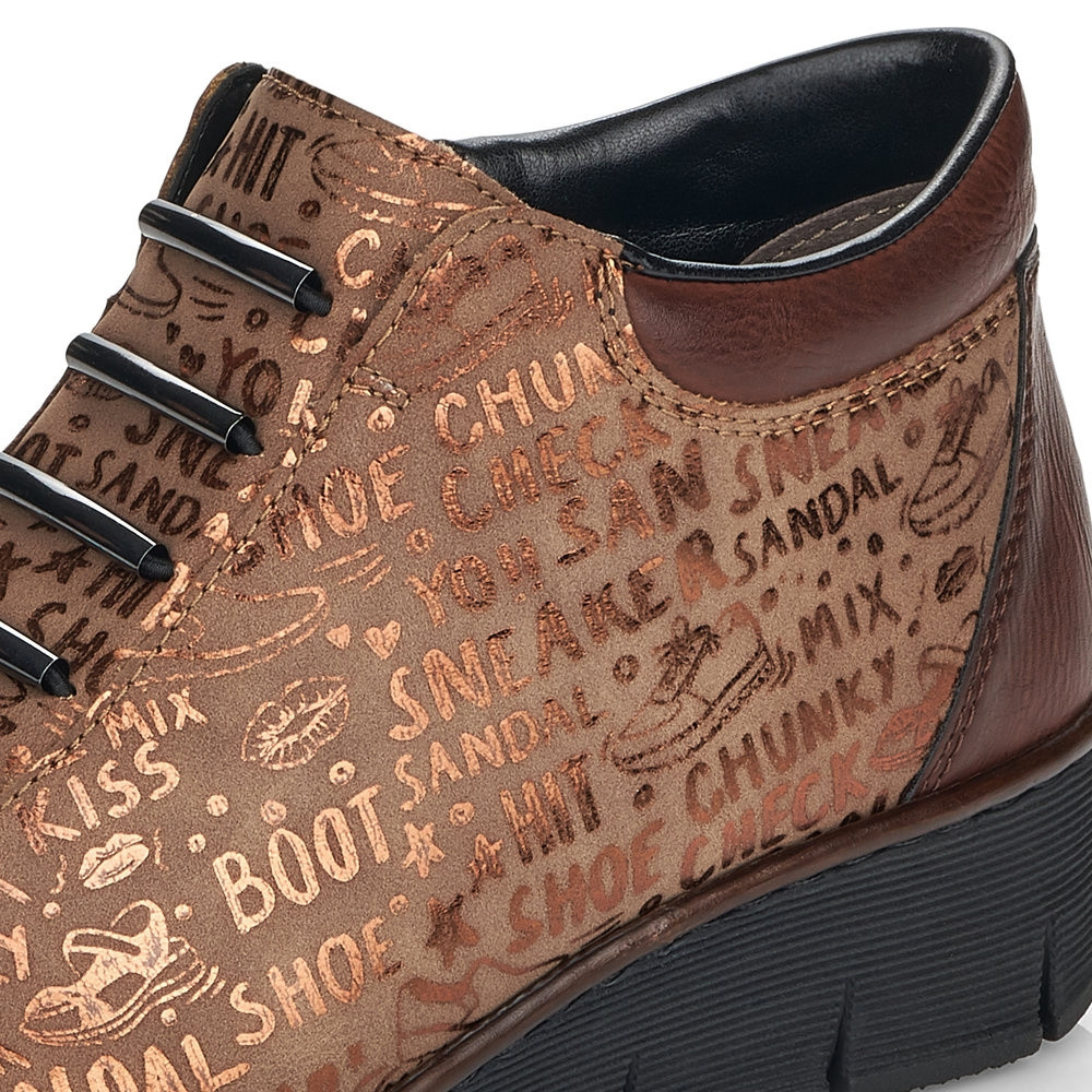 detail Dámská obuv RIEKER RIE-10301803-W1 hnědá