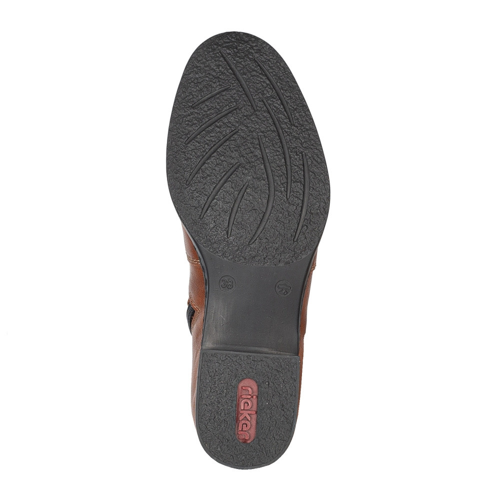 detail Dámská kotníková obuv RIEKER 73450-22 hnědá W4