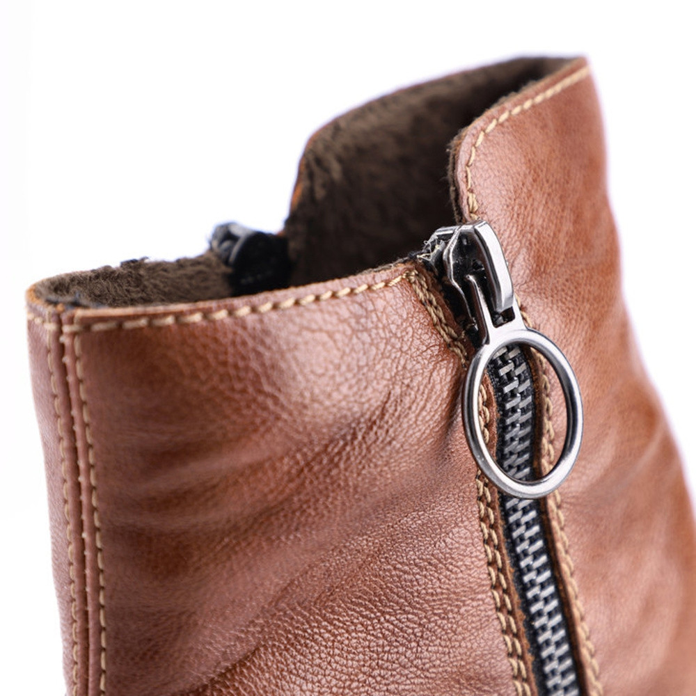 detail Dámská kotníková obuv RIEKER 73450-22 hnědá W4