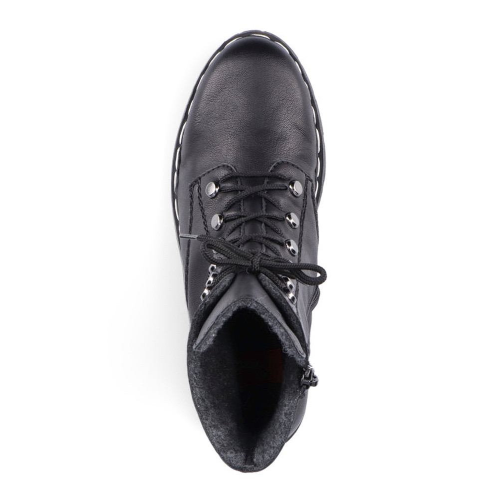 detail Dámská kotníková obuv RIEKER 76322-01 černá W1