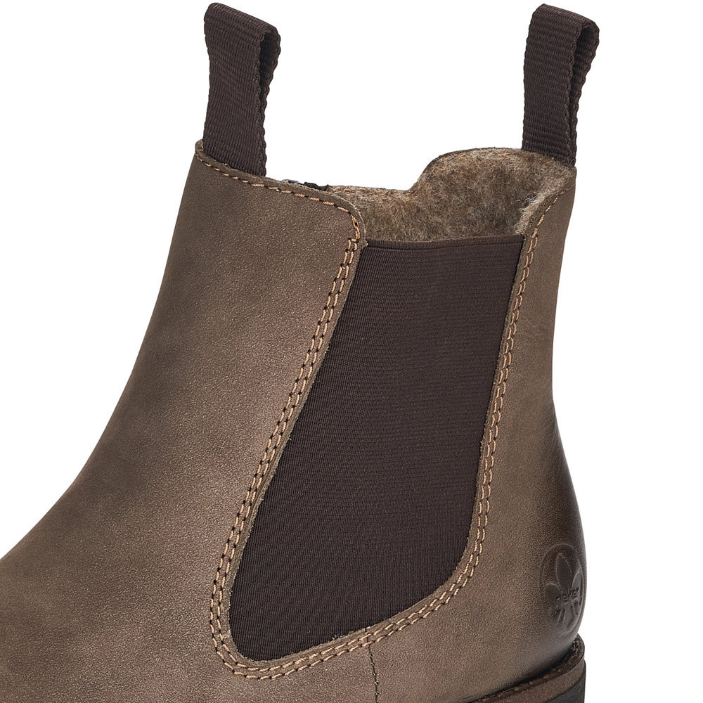 detail Dámská kotníková obuv RIEKER 78578-25 hnědá W3