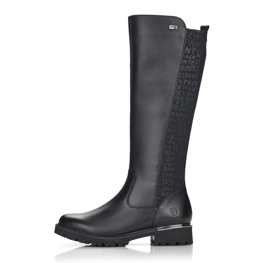 detail Dámské kozačky REMONTE D8690-01 černá W1