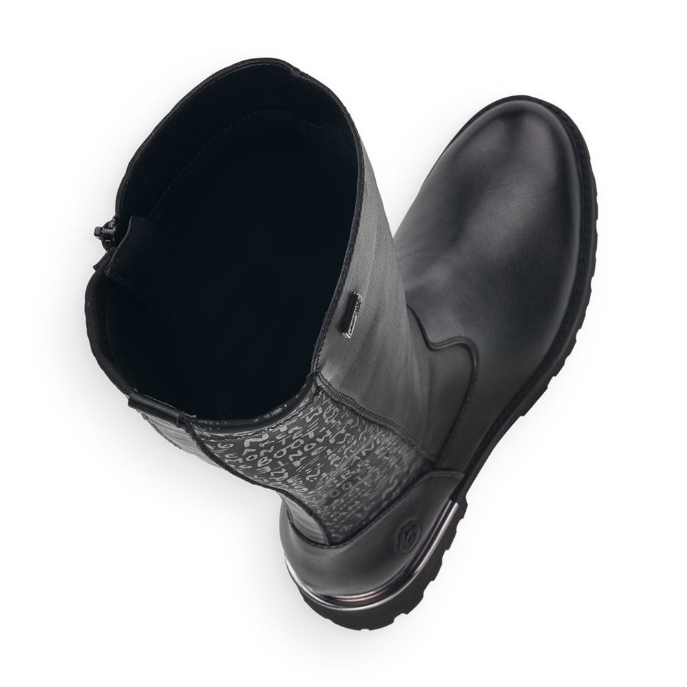 detail Dámské kozačky REMONTE D8690-01 černá W1