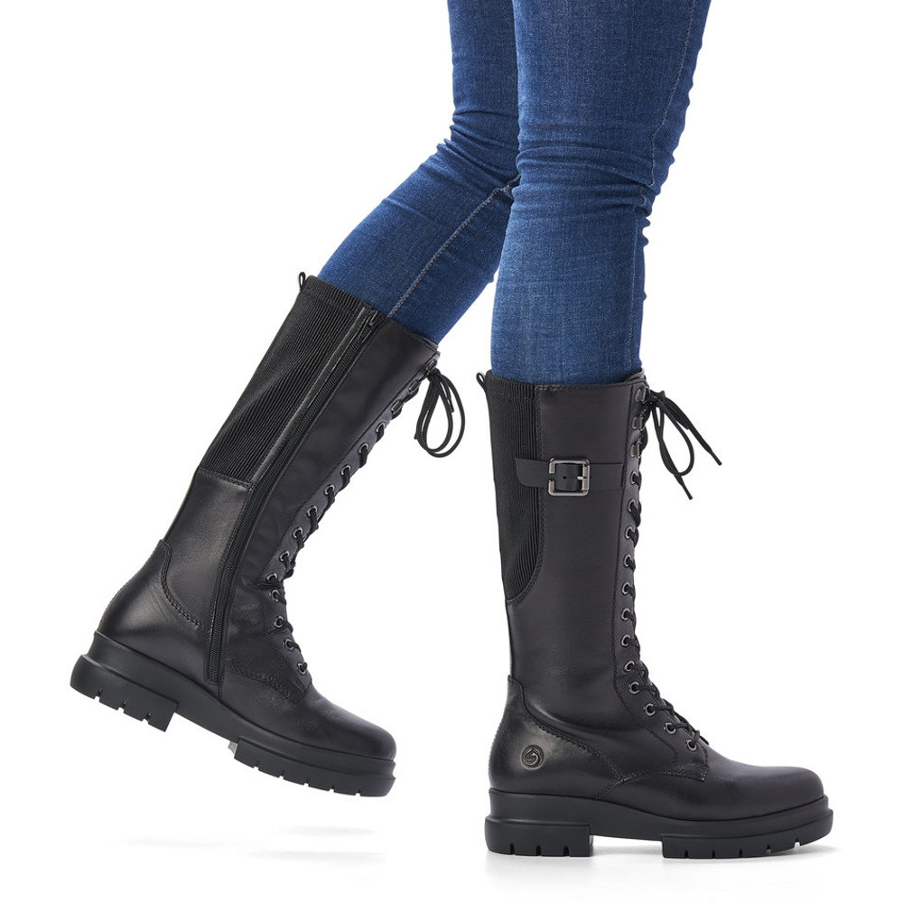 detail Dámské kozačky REMONTE RIE-10301930-W1 černá