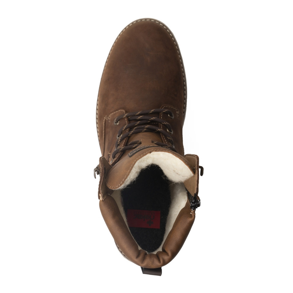 detail Pánská kotníková obuv RIEKER F3613-22 hnědá W4